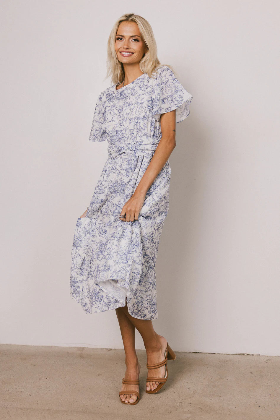 Theresa Floral Midi Dress FINAL SALE