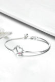 Heart Charm Bracelet in Sterling Silver