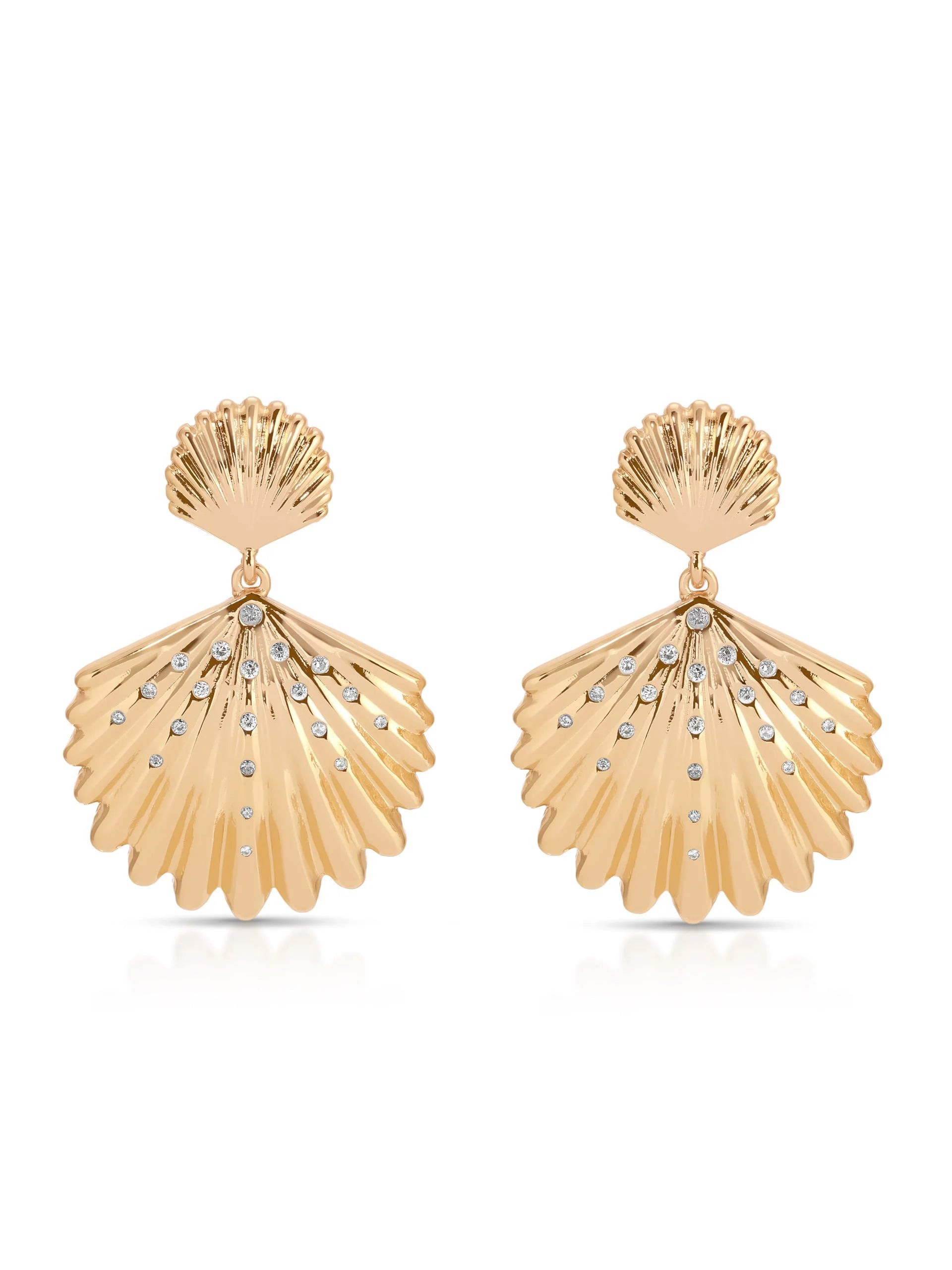 Sun drenched Shell Earrings