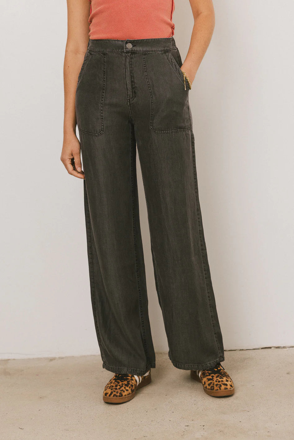 Reece Wide Leg Pants in Black FINAL SALE