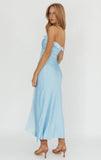 LUMIÈRE HALTER MAXI DRESS BABY BLUE