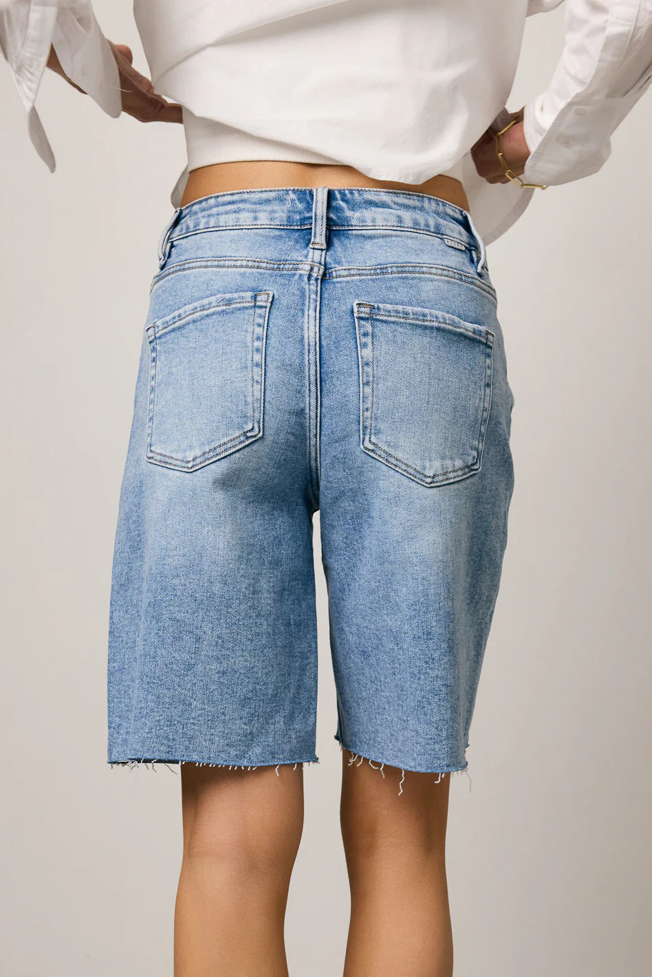 Alina Mid Rise Bermuda Shorts FINAL SALE