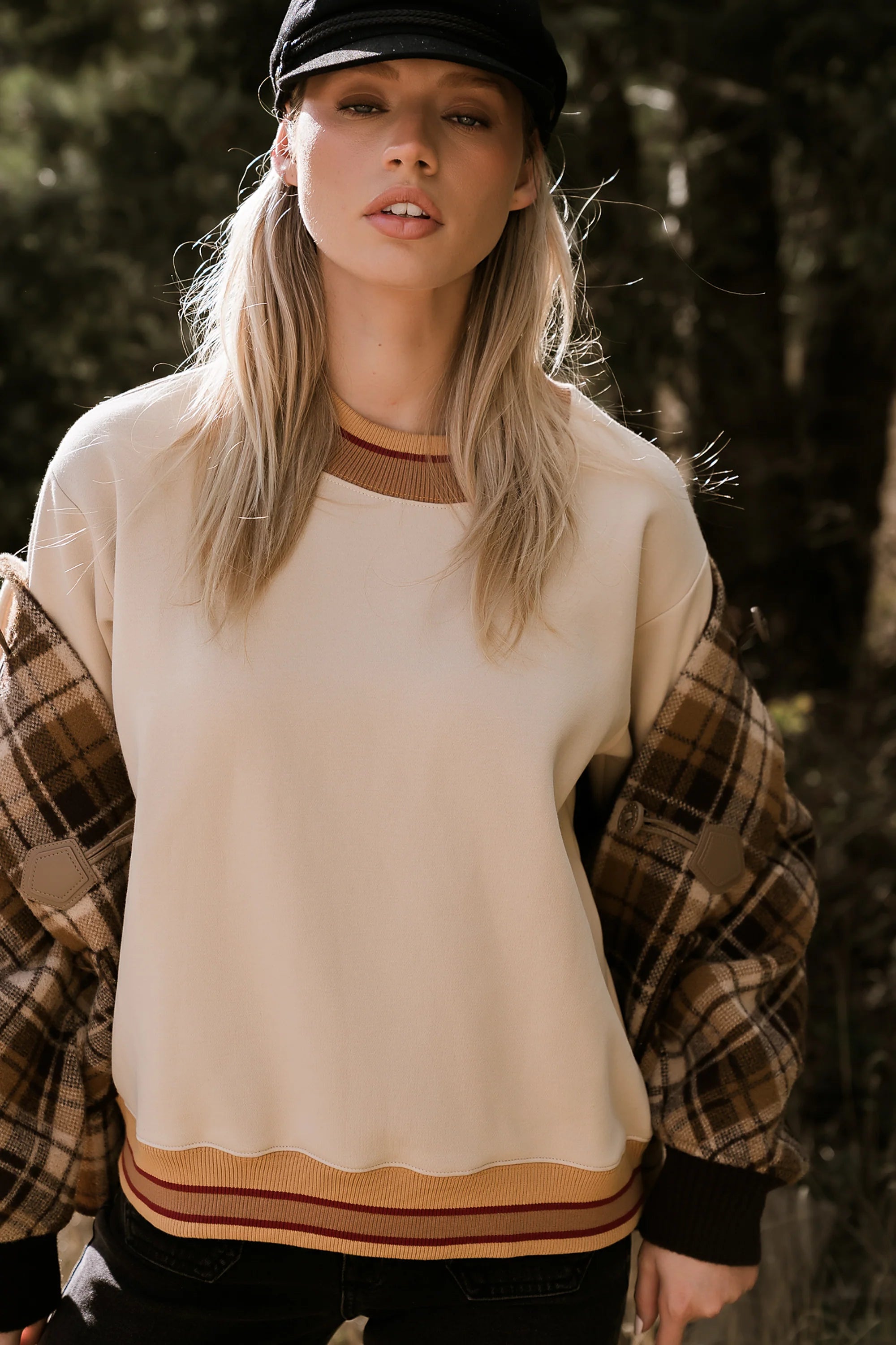 Marie Oversized Sweatshirt in Bone FINAL SALE