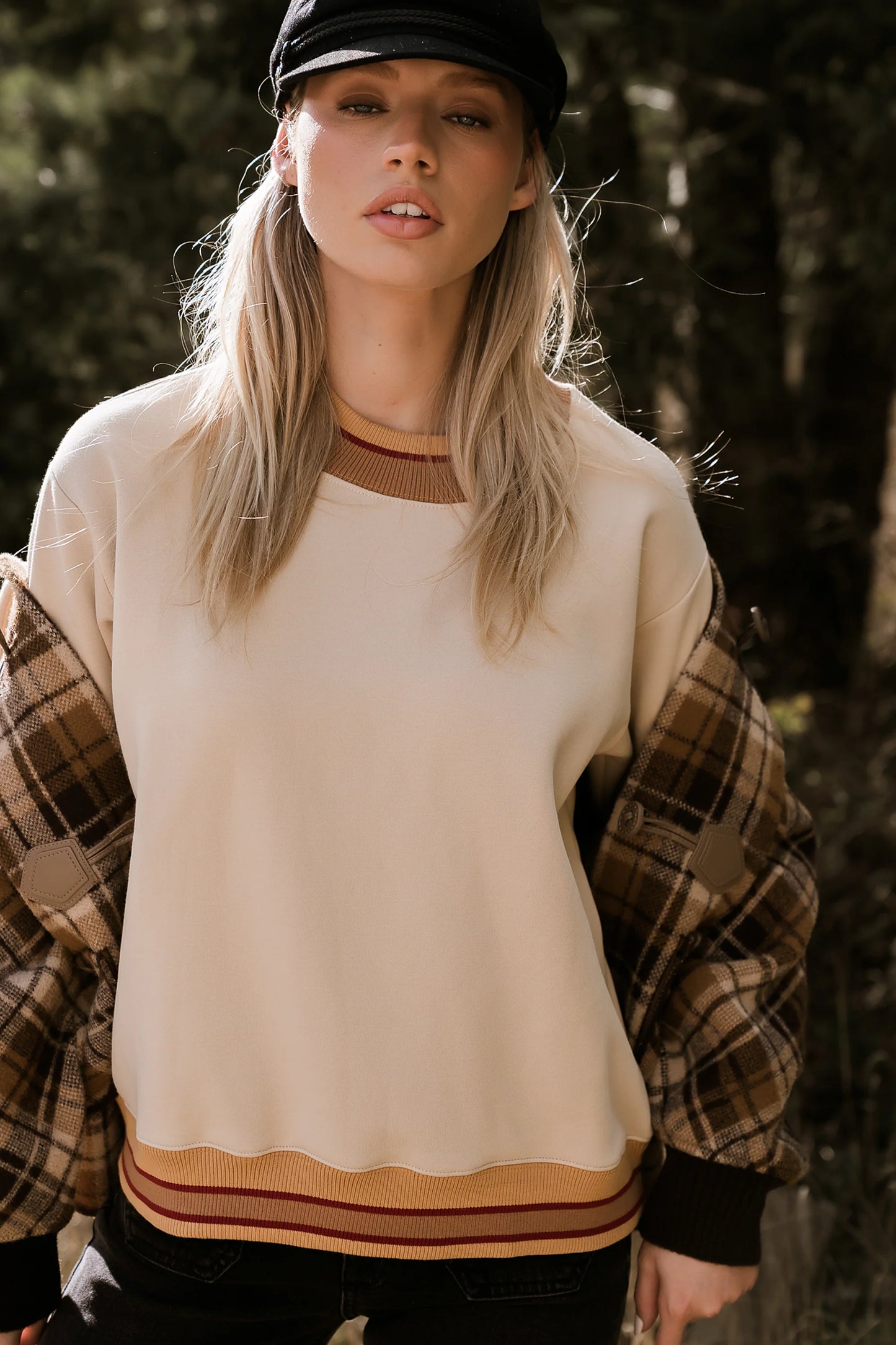 Marie Oversized Sweatshirt in Bone FINAL SALE