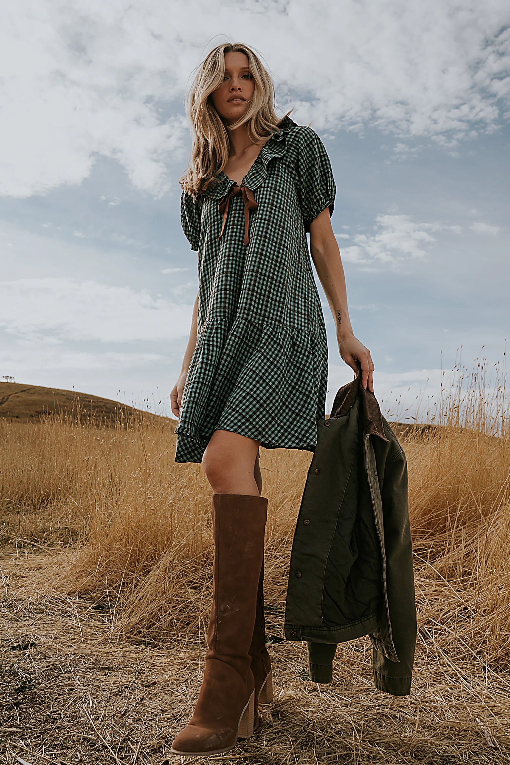 Franklin Gingham Midi Dress