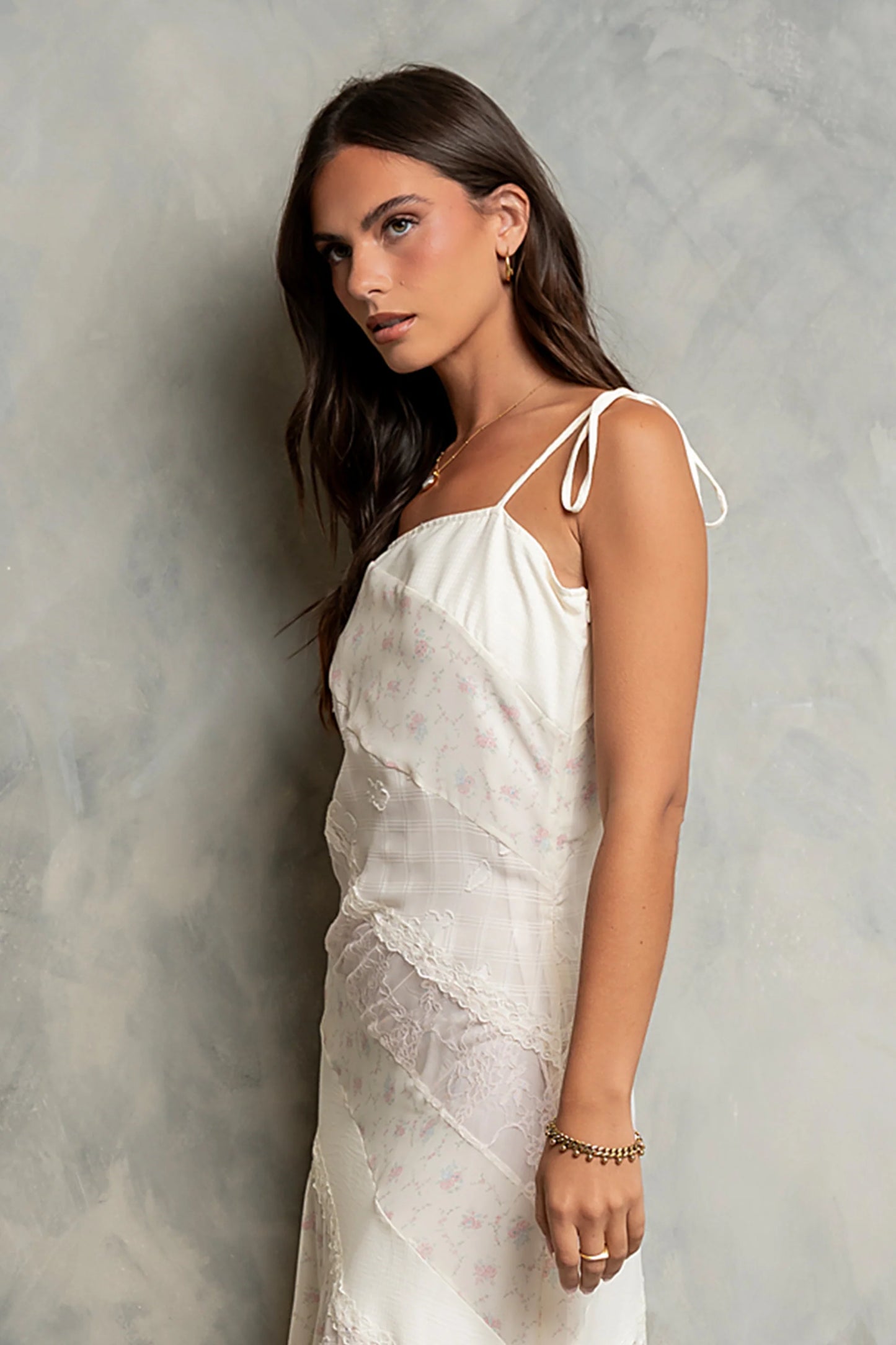Jones Mixed Media Maxi Dress