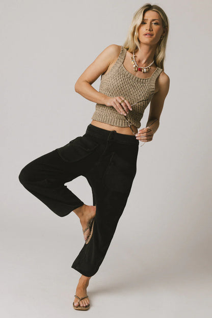 Luna Knit Tank Top in Taupe FINAL SALE