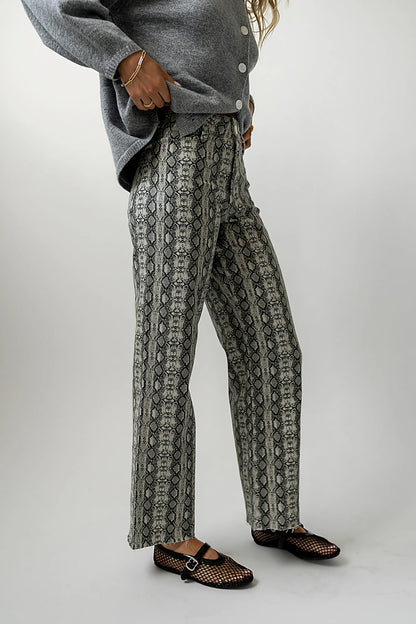 Brynn Snake Print Pants FINAL SALE