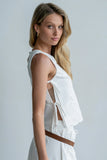 Rudy Embroidered Tank Top in Ivory