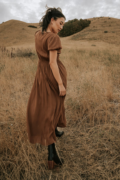 Kaydence Maxi Dress in Brown FINAL SALE