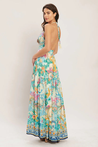 CAPRI SAIL AWAY MAXI DRESS