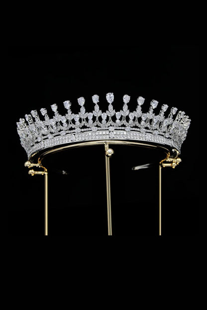 Silver Zirconia Wedding Tiara