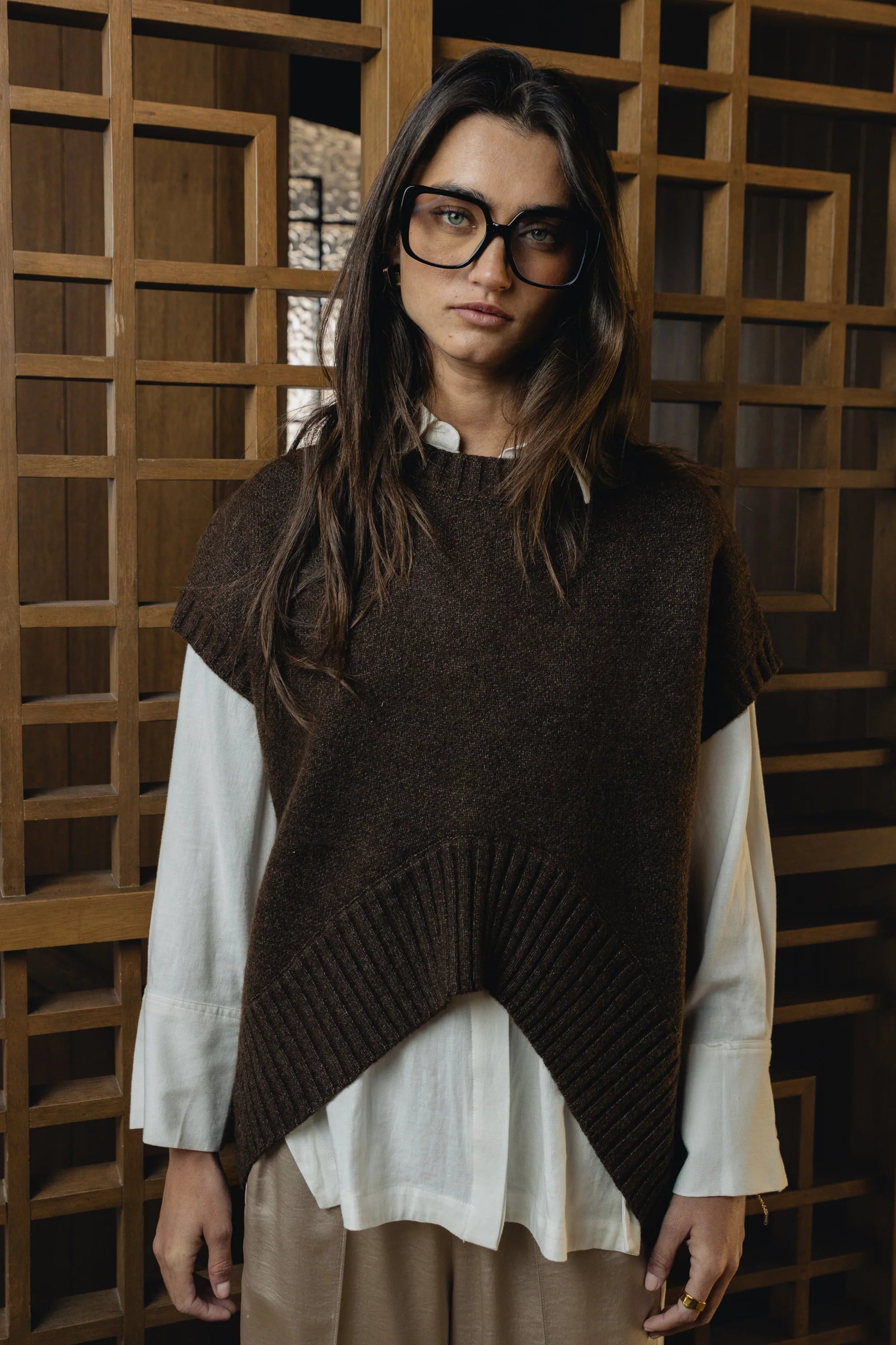 Paloma Knit Sweater in Brown
